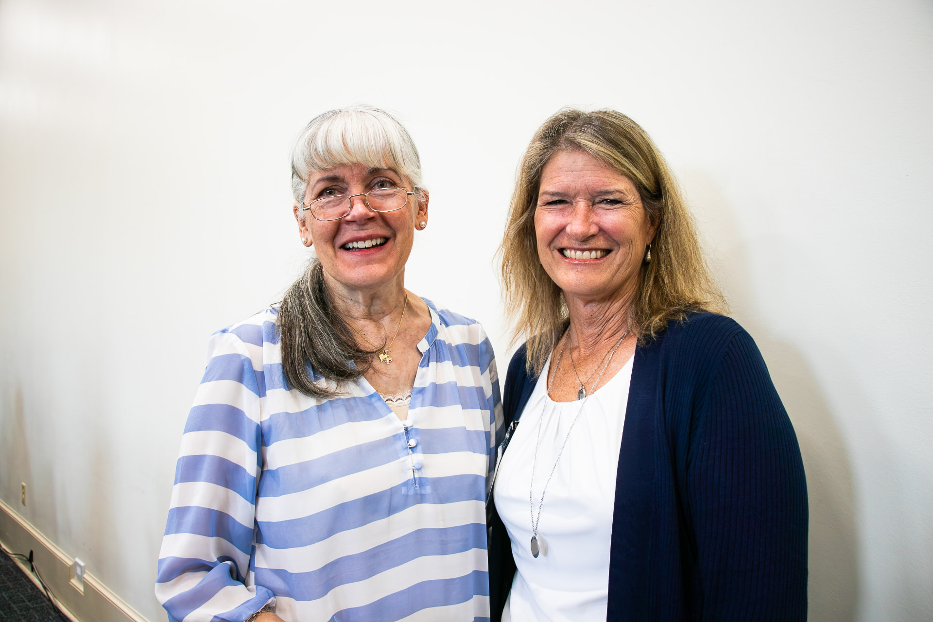 Two women enjoying fellowship at Goochland Presbyterian Church
